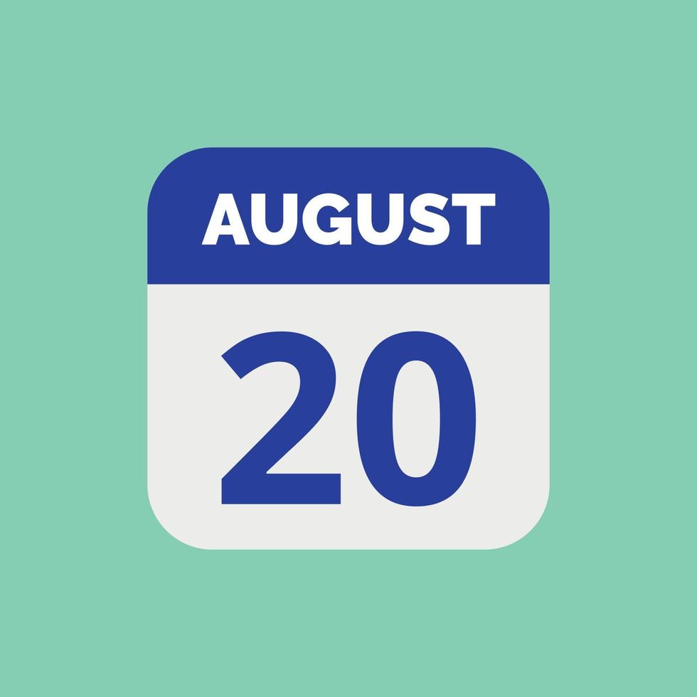 august-20-calendar-date-icon-23202535-vector-art-at-vecteezy