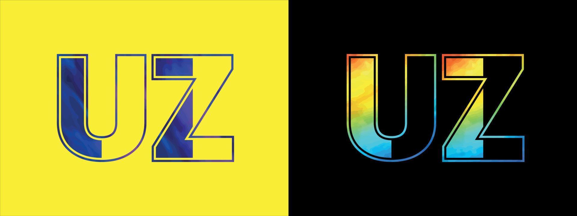 inicial letra uz logo icono vector diseño modelo. prima lujoso logotipo para corporativo negocio identidad