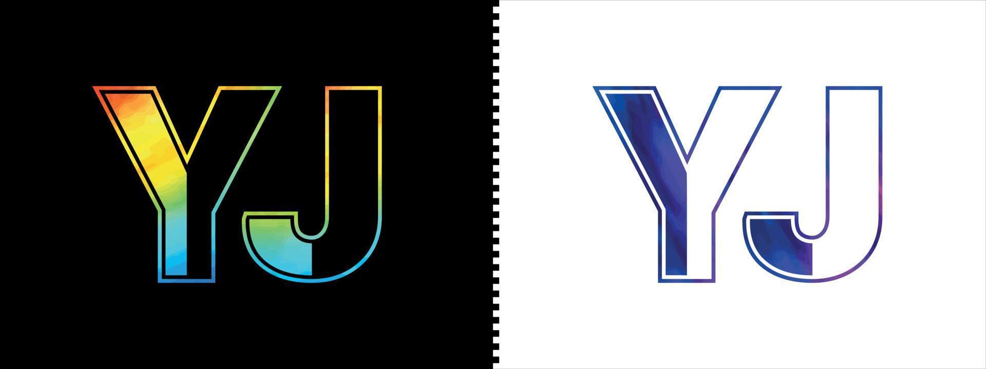 Unique YJ letter logo Icon vector template. Premium stylish alphabet logo design for corporate business