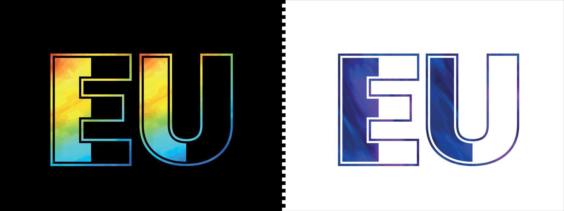 inicial letra UE logo icono vector diseño modelo. prima lujoso logotipo para corporativo negocio identidad