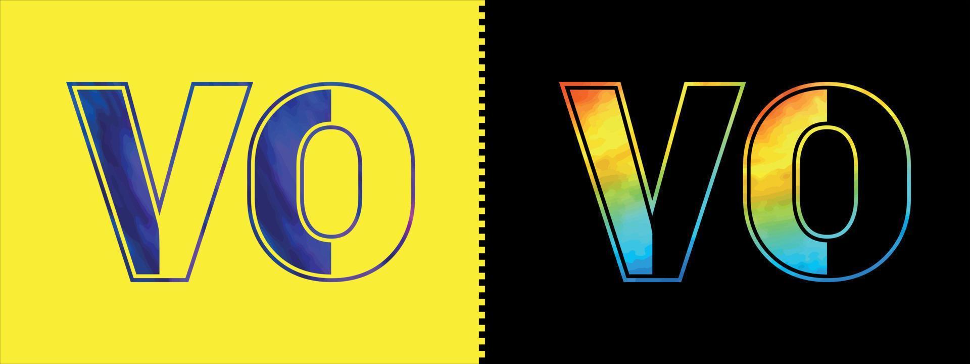 Unique VO letter logo Icon vector template. Premium stylish alphabet logo design for corporate business