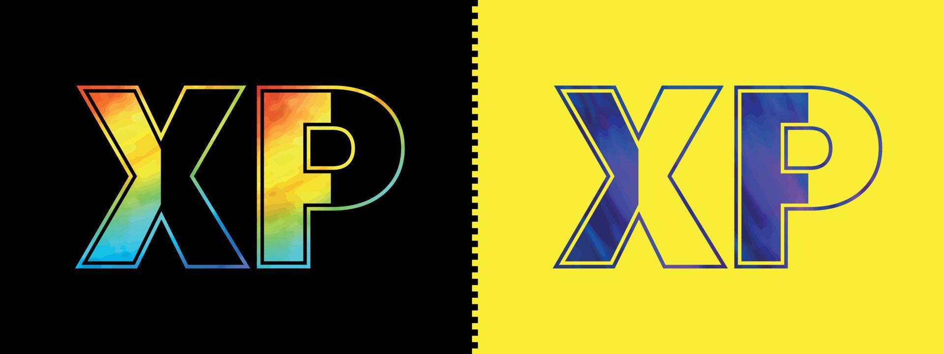 Unique XP letter logo Icon vector template. Premium stylish alphabet logo design for corporate business