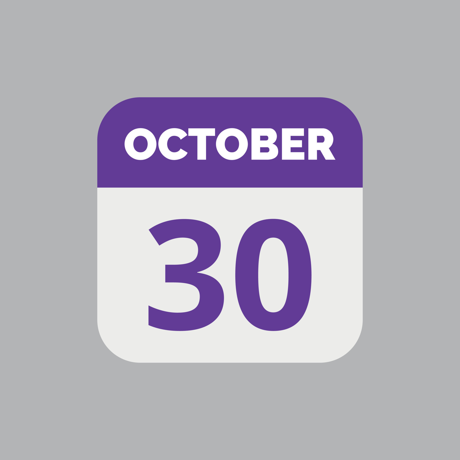 October 30 Calendar Date Icon 23202782 Vector Art at Vecteezy October 30 Calendar Date Icon 23202782 Vector Art at Vecteezy