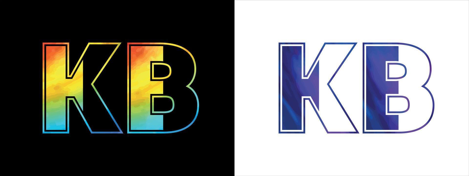 único kb letra logo icono vector modelo. prima elegante alfabeto logo diseño para corporativo negocio