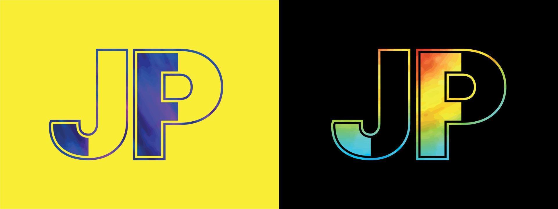 Unique JP letter logo Icon vector template. Premium stylish alphabet logo design for corporate business