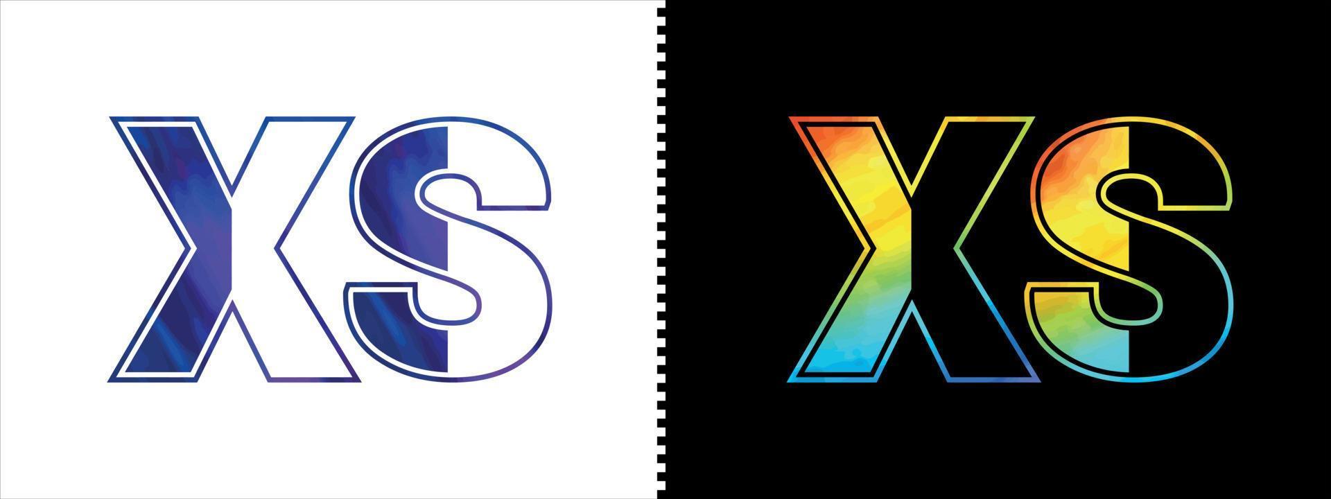 Unique XS letter logo Icon vector template. Premium stylish alphabet logo design for corporate business