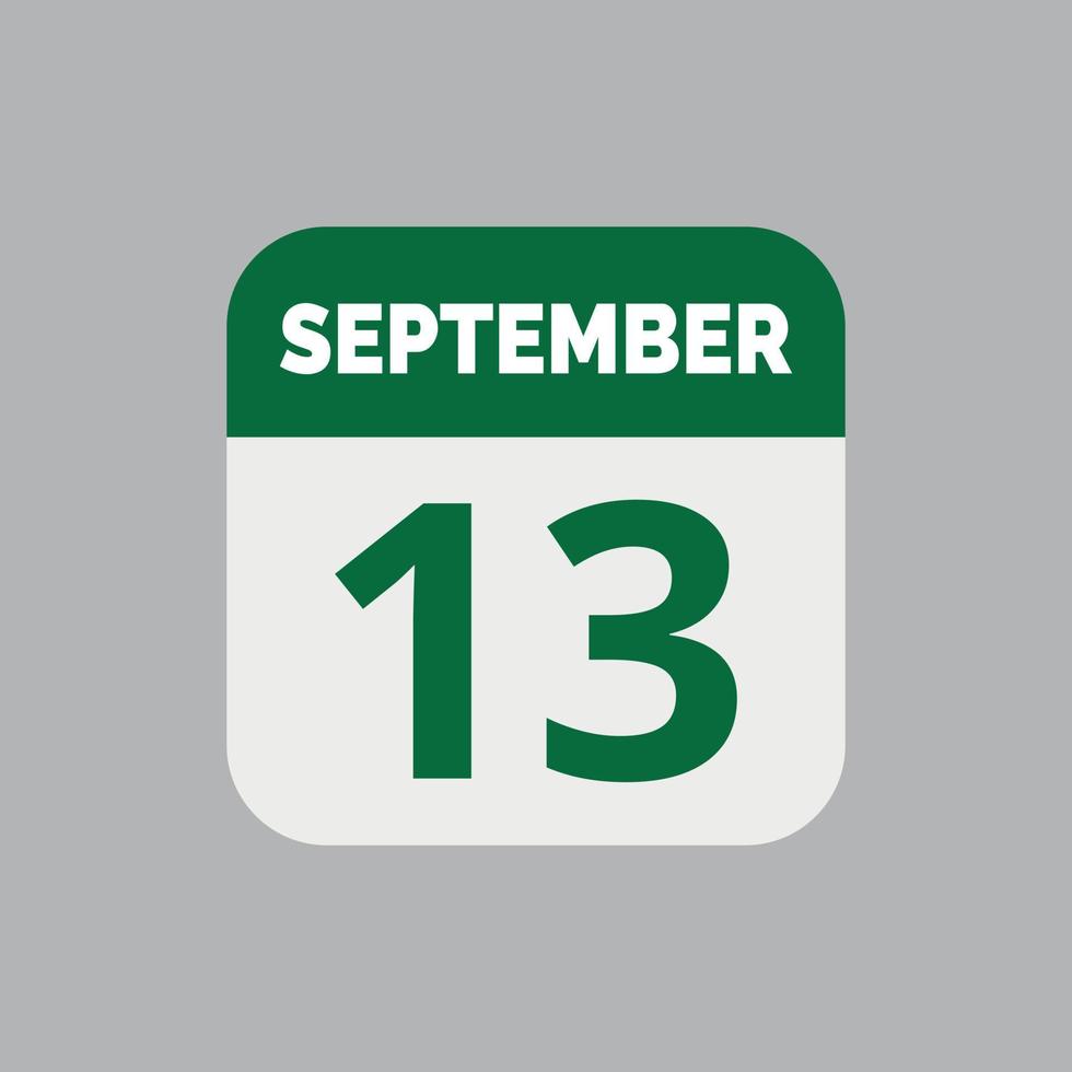 September 13 Calendar Date Icon 23203164 Vector Art At Vecteezy september-13-calendar-date-icon-23203164-vector-art-at-vecteezy