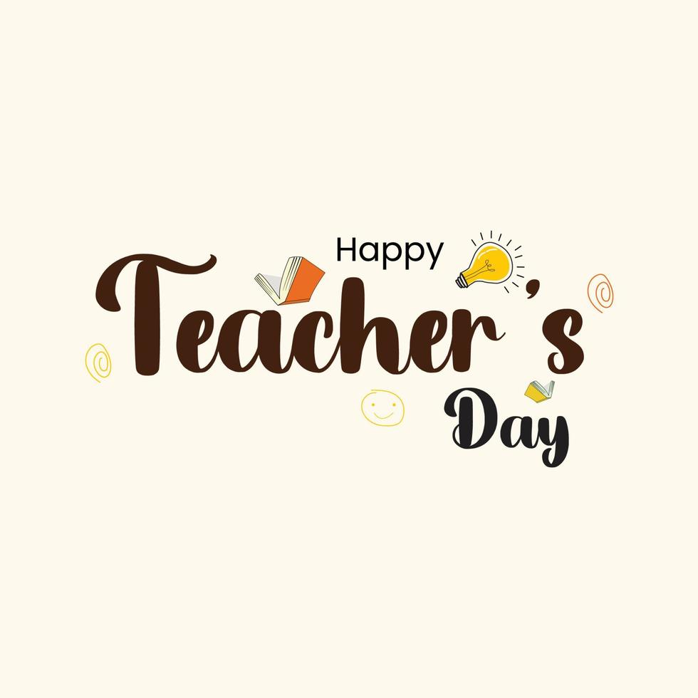 Happy Teacher's day Vector