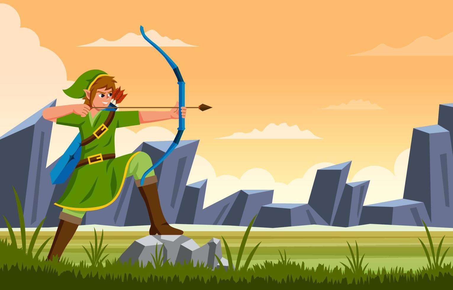Fantasy Knight Background vector