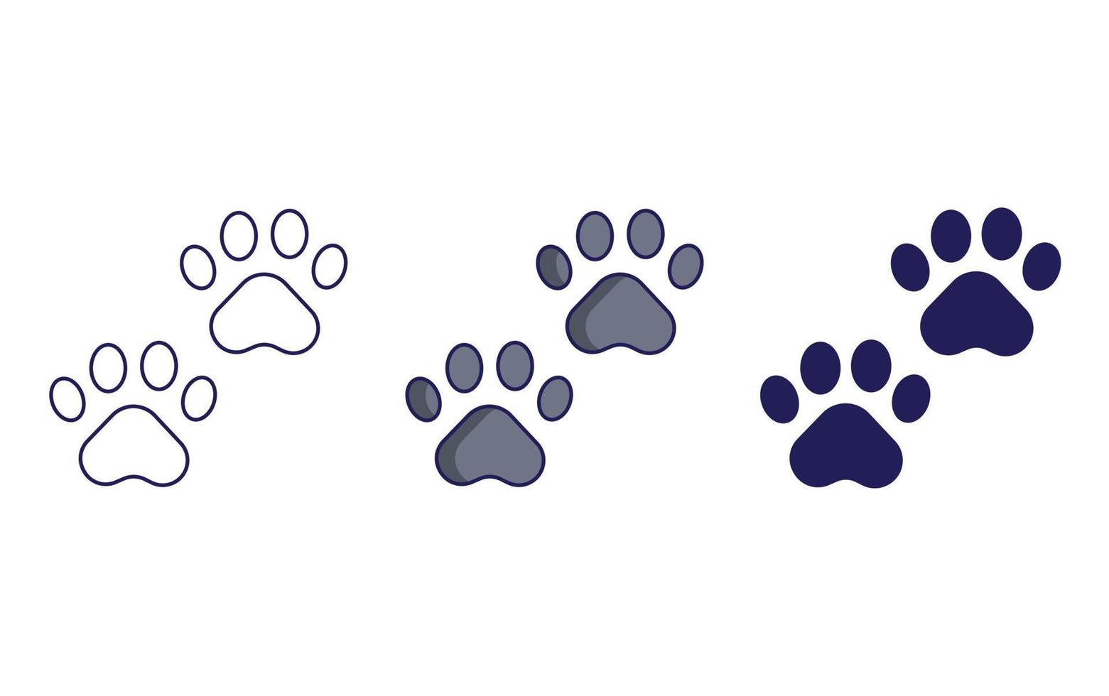 Paws vector icon