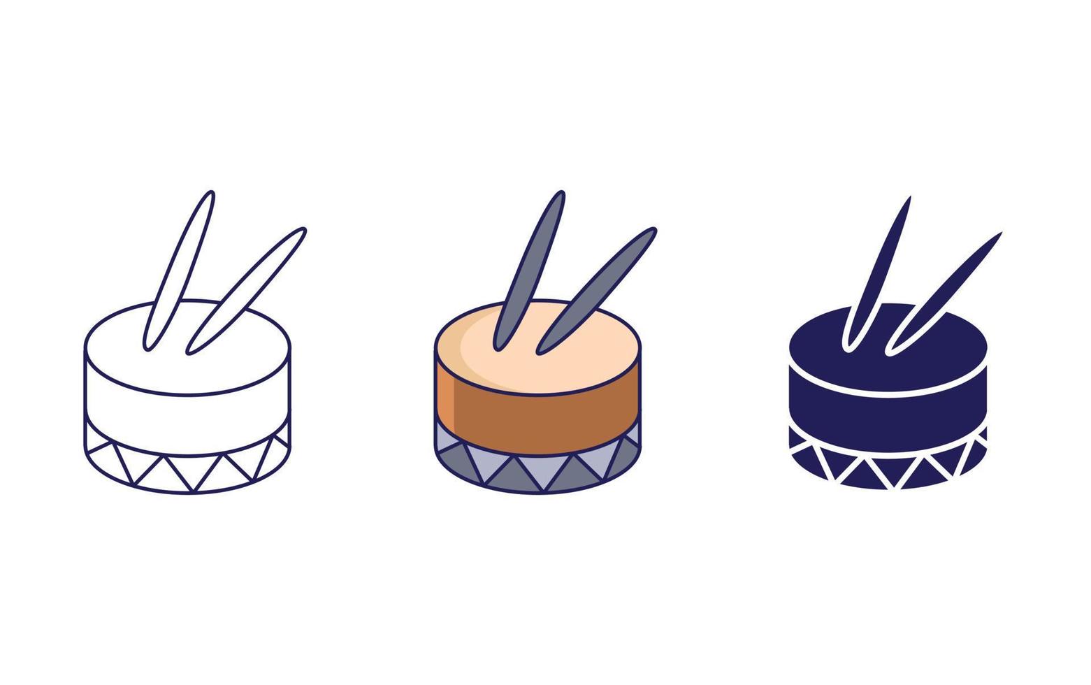 Drums vector icon