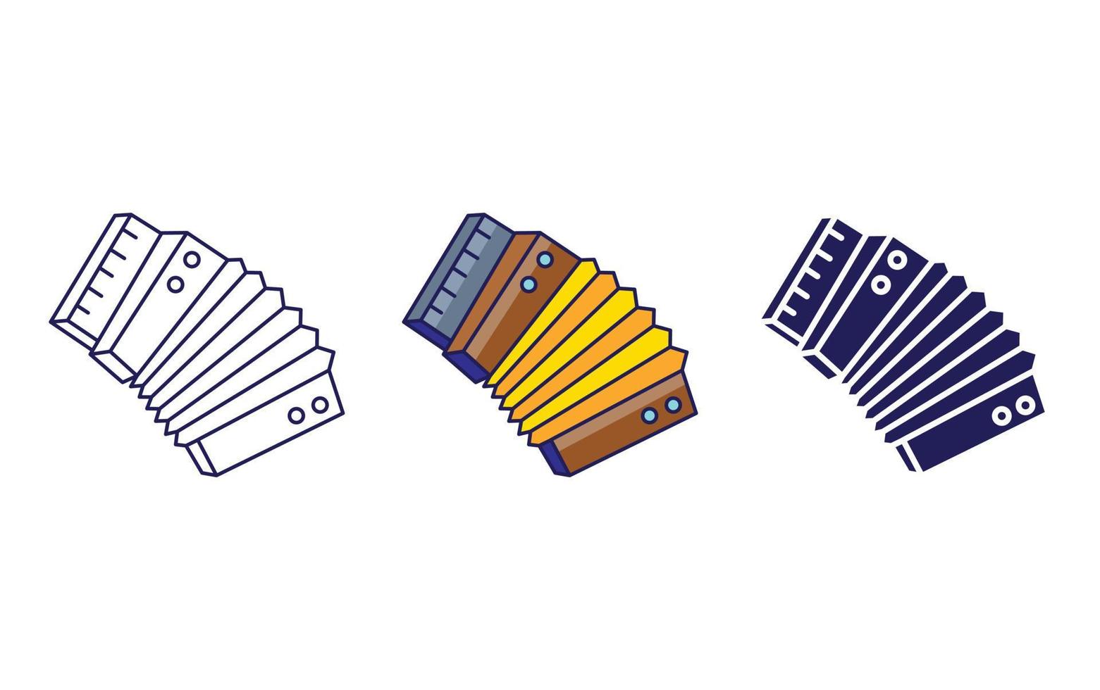 Accordion vector icon