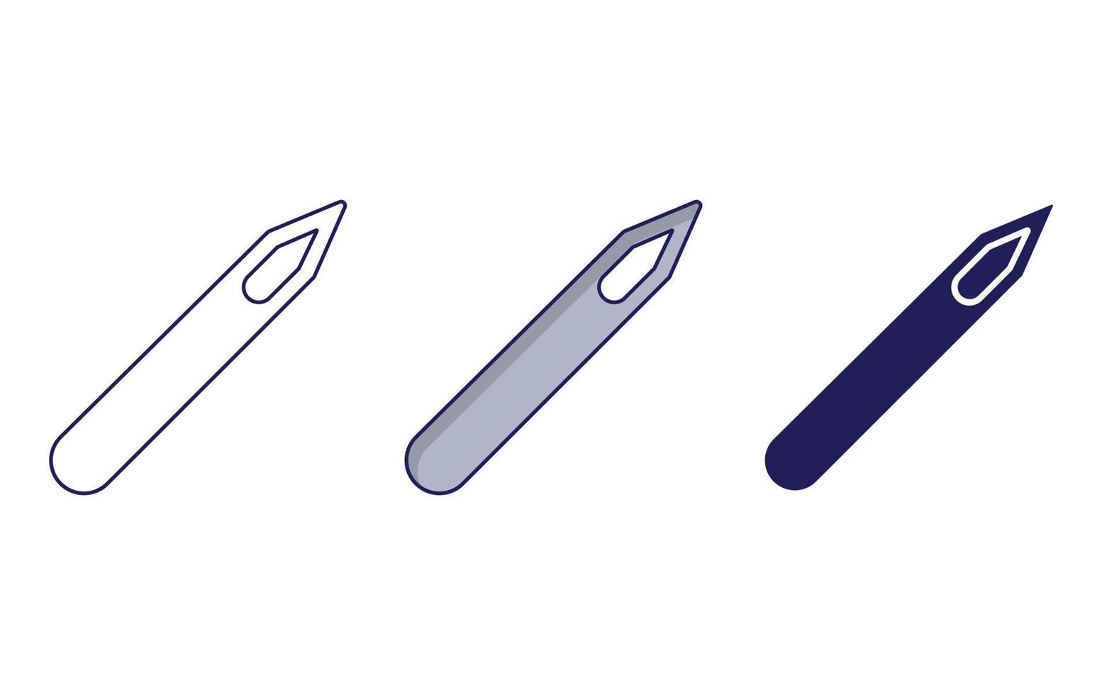Outline Needle vector icon