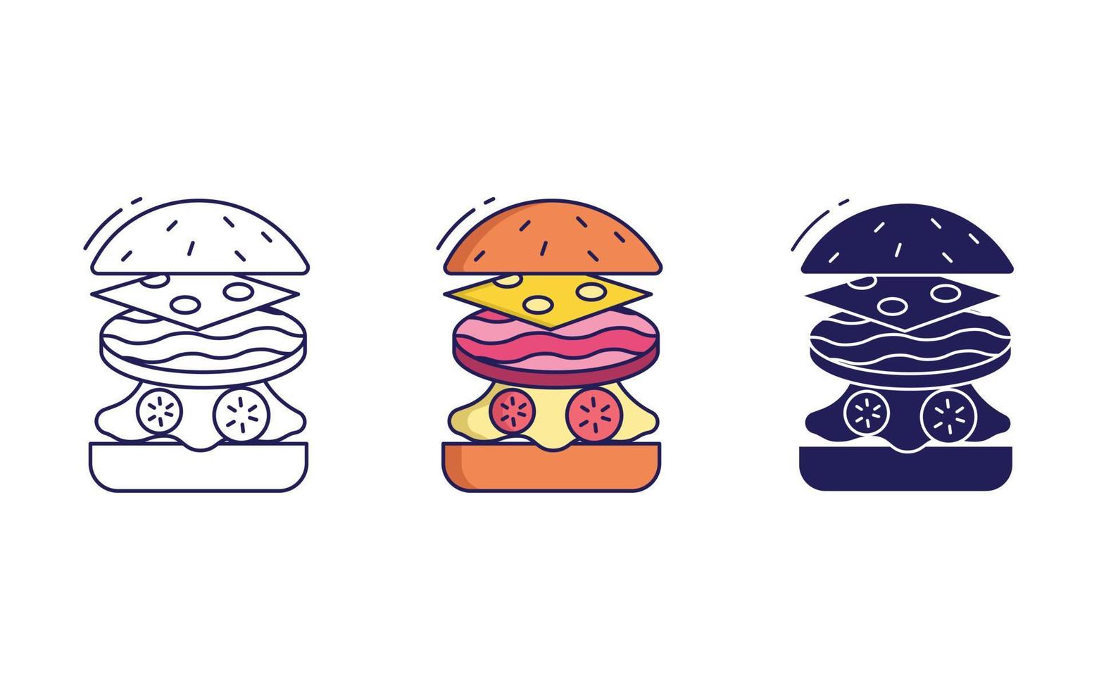 burger vector icon