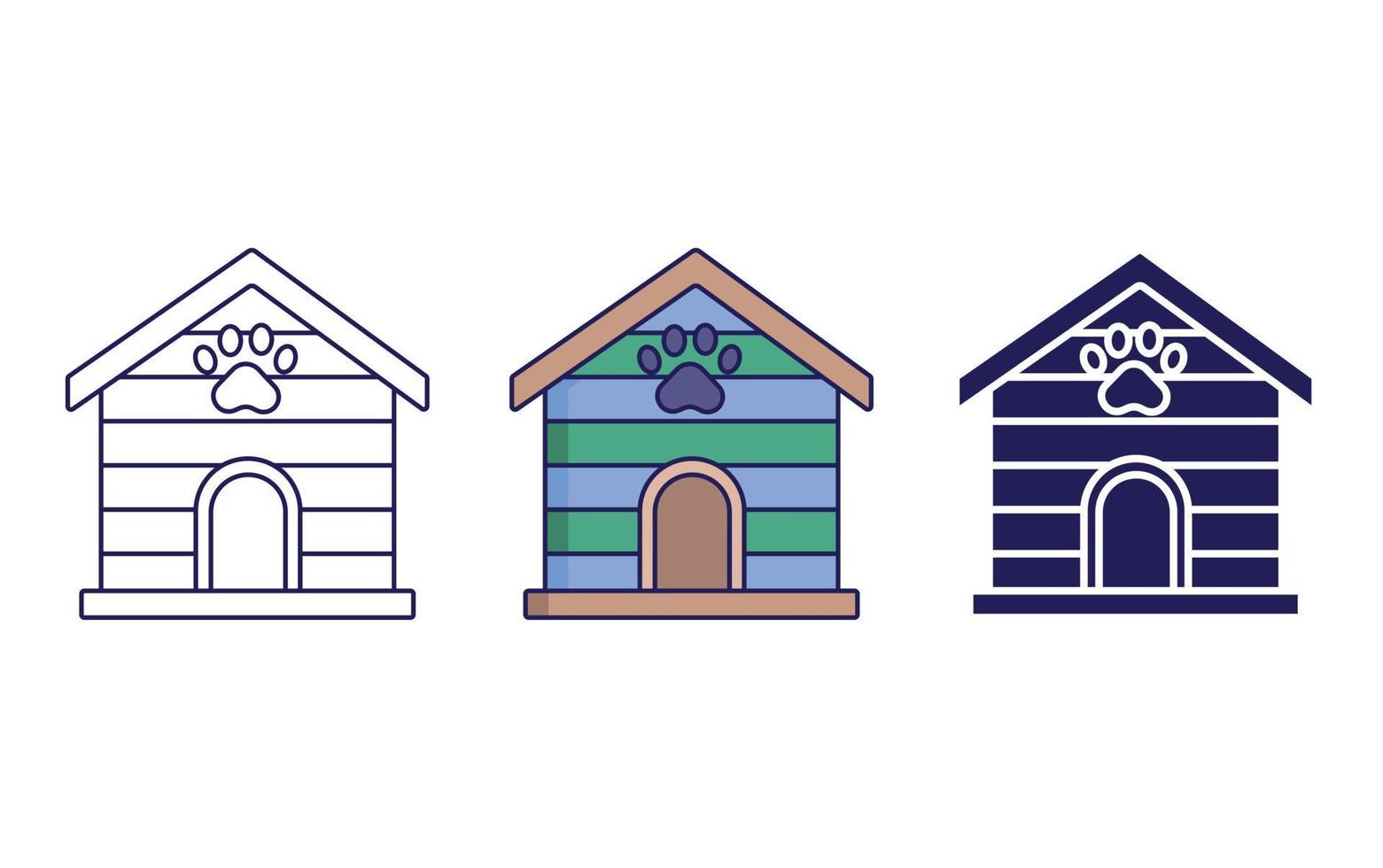 Puppy House vector icon