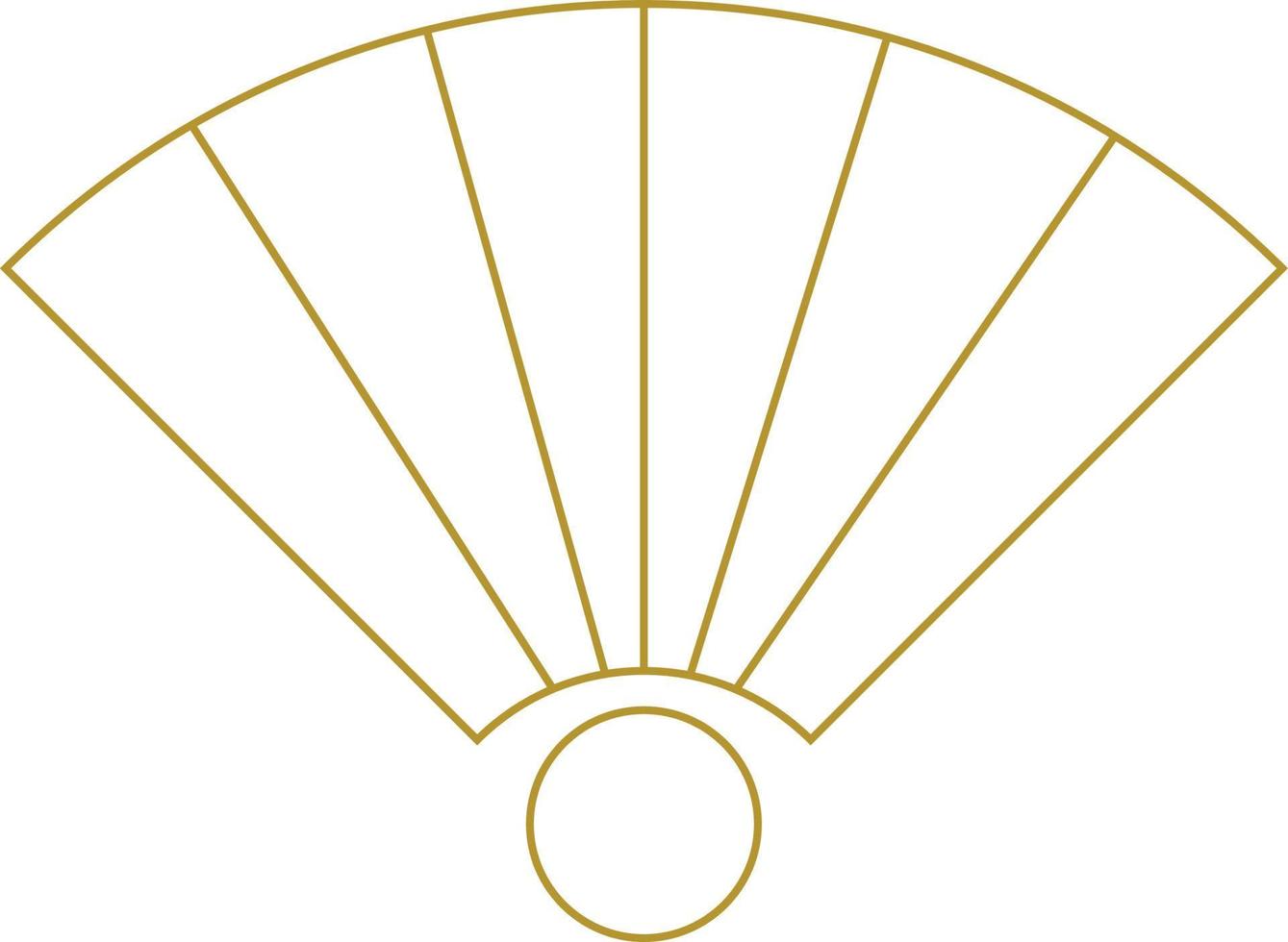 Fan Shape Elegant Logo Element vector