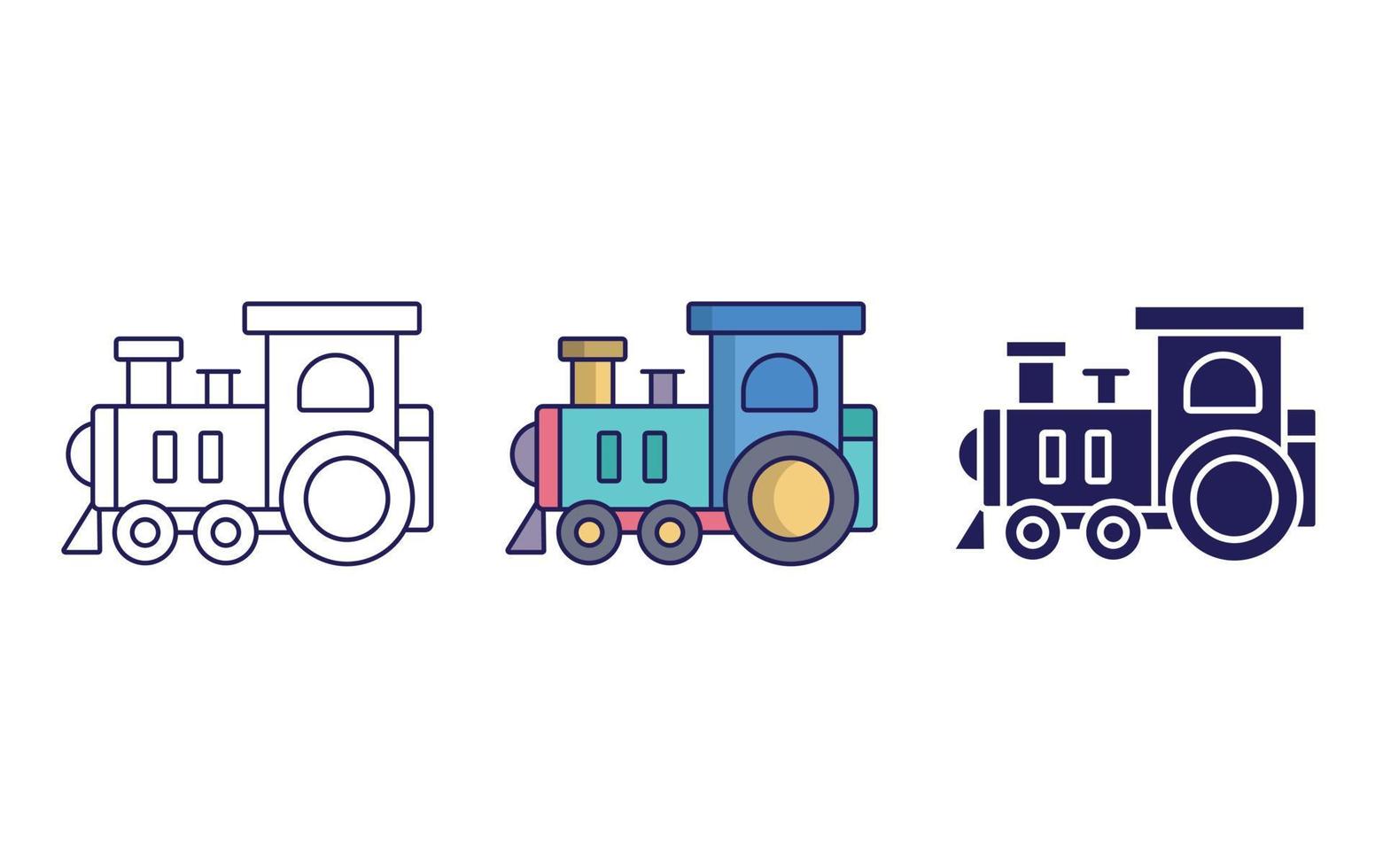 toy train vector icon