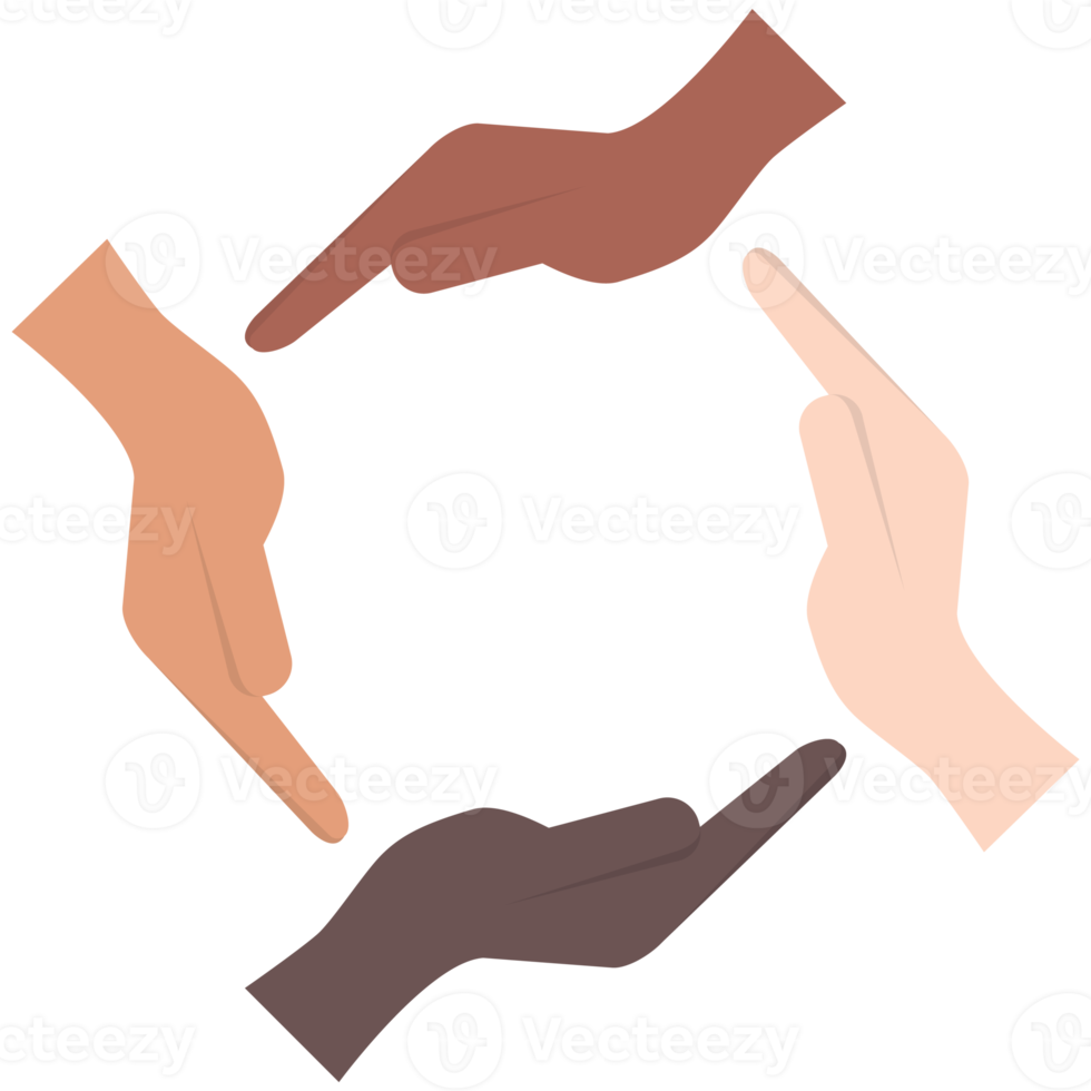 Harmony Hand Holding And Peace Between Race png