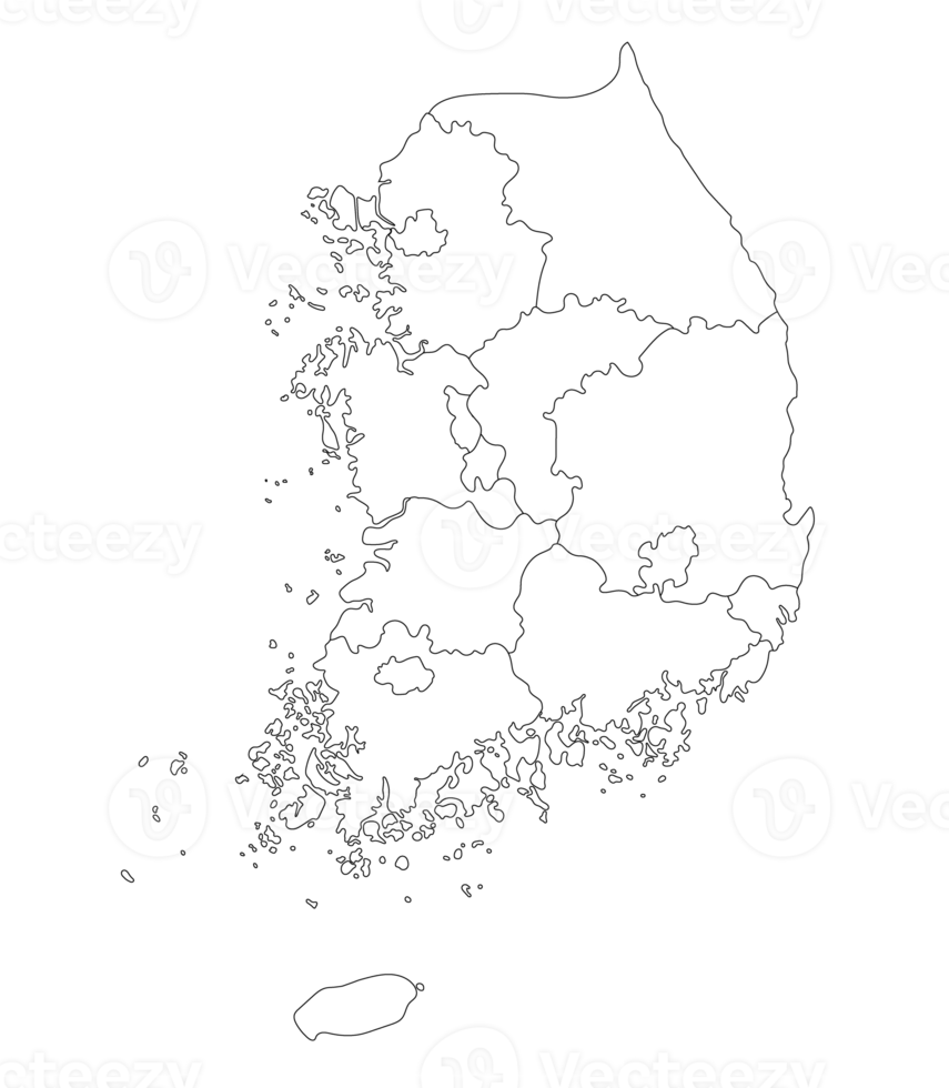 South Korea map png
