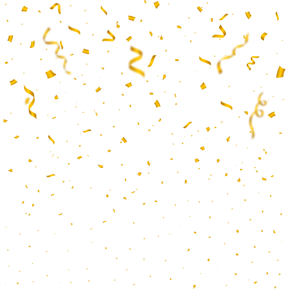 confetti PNG illustratie voor festival achtergrond. gemakkelijk blik folie confetti vallend achtergrond. gemakkelijk rood, groente, gouden, blauw confetti Aan transparant achtergrond. viering evenement en partij png.