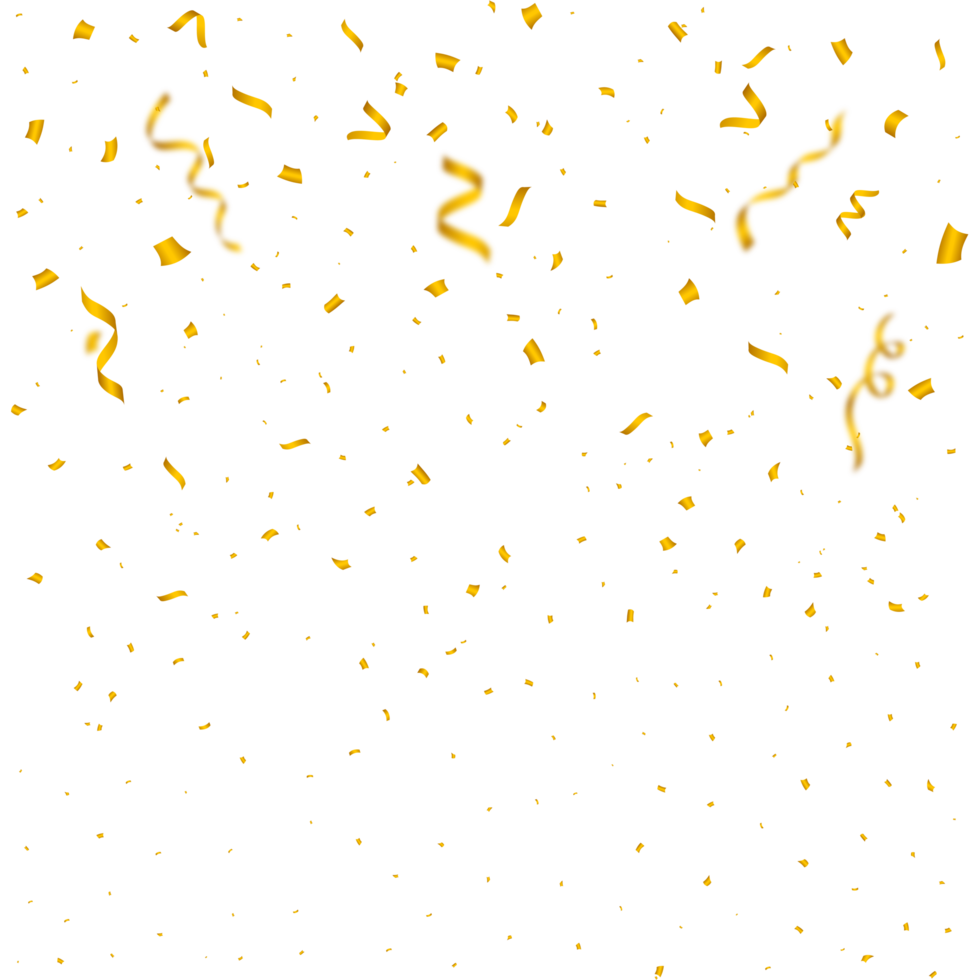 confetti PNG illustratie voor festival achtergrond. gemakkelijk blik folie confetti vallend achtergrond. gemakkelijk rood, groente, gouden, blauw confetti Aan transparant achtergrond. viering evenement en partij png.