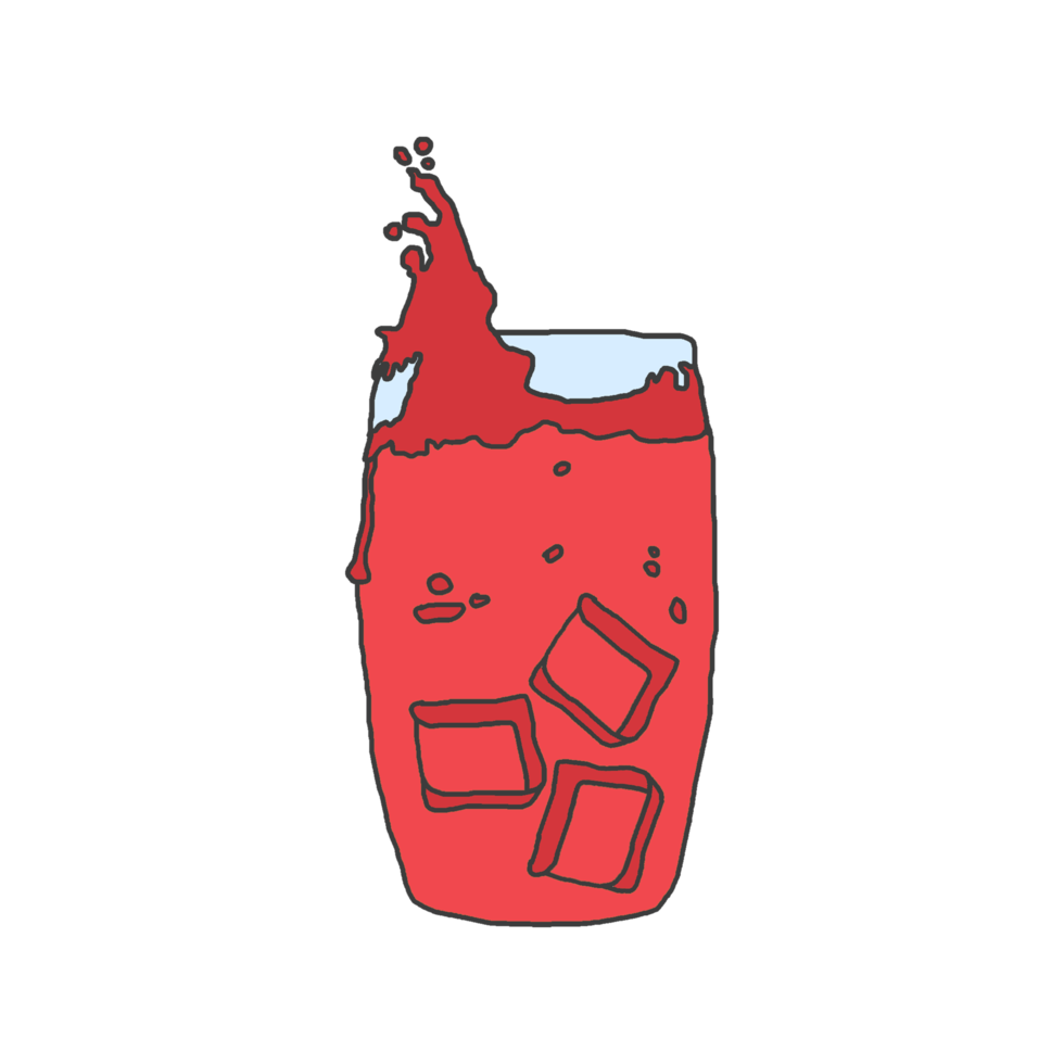 un vaso de rojo color bebidas png