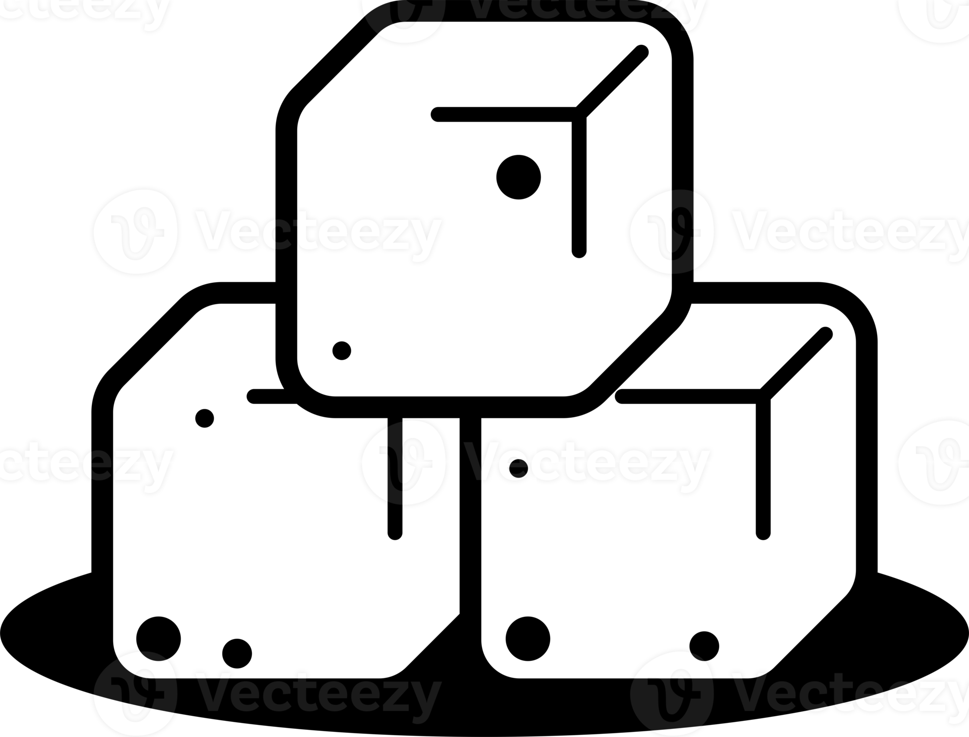 sugar cube icon. 23204987 PNG