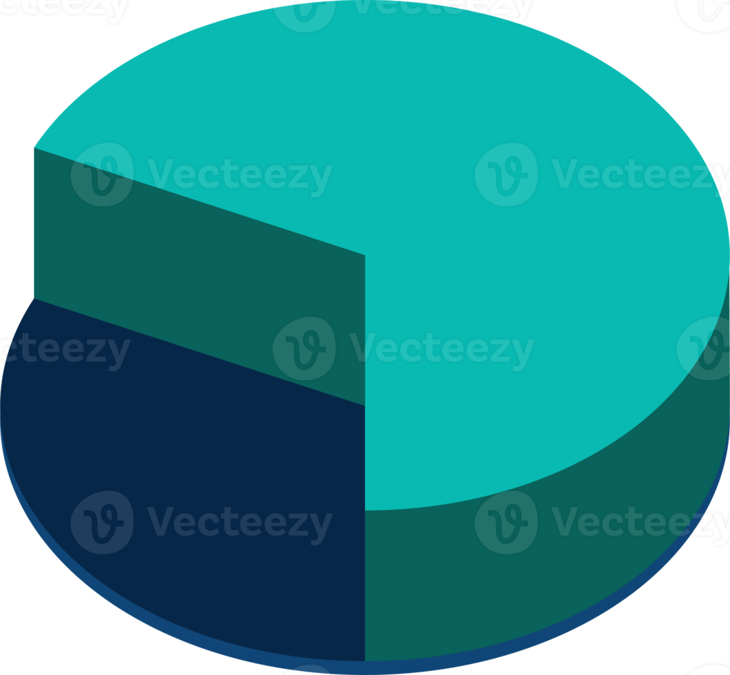 3d Kuchen Diagramm Prozentsatz .Infografik isometrisch Puzzle kreisförmig Vorlage.Bericht, Geschäft Analytik, Daten png