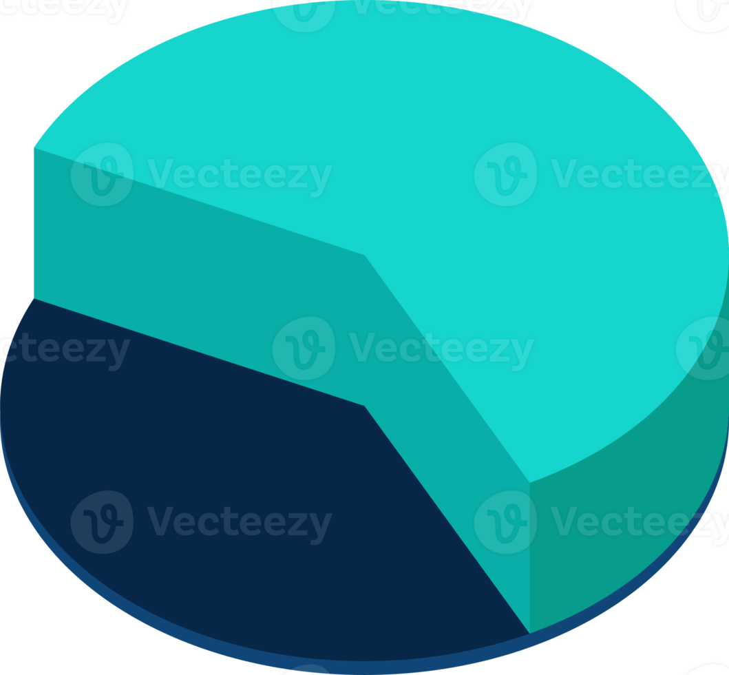 3d pie chart percentage .Infographic isometric puzzle circular template.report, business analytics, data png