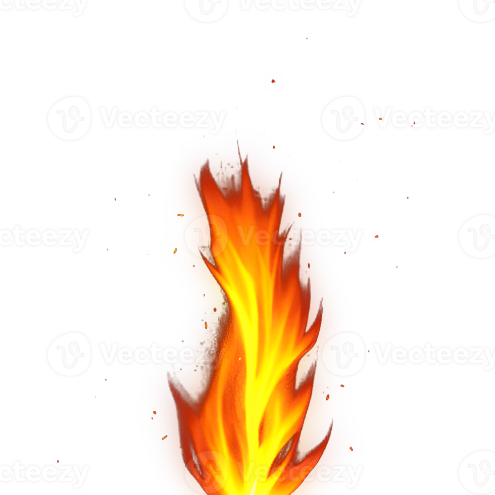 effet de flamme de feu png