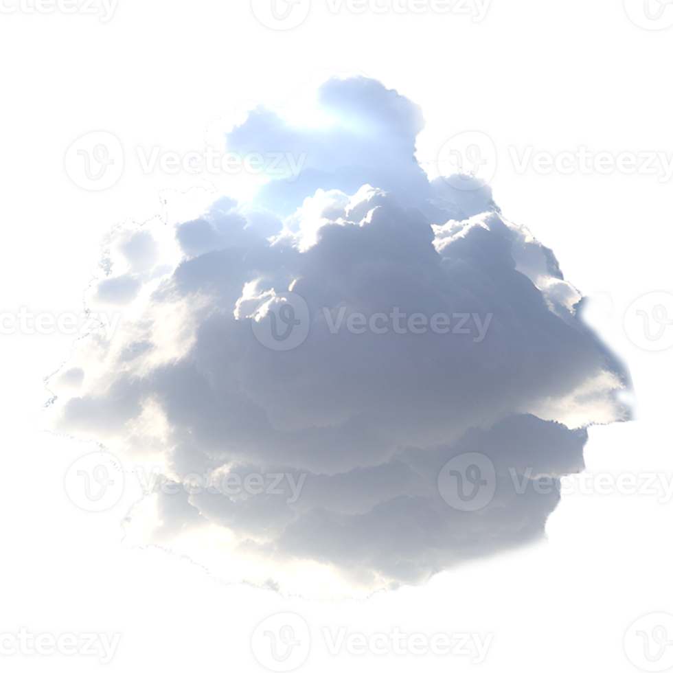 Weiß Wolke isoliert png