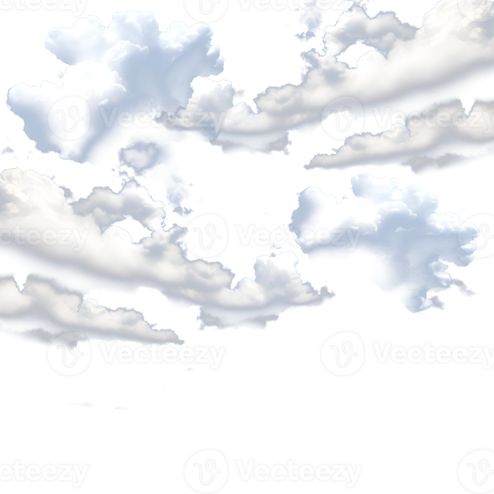 blanco nube aislado png