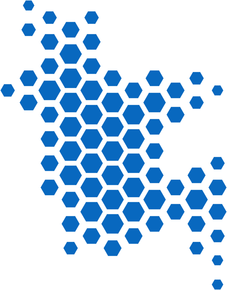 hexagon shape bangladesh map. png