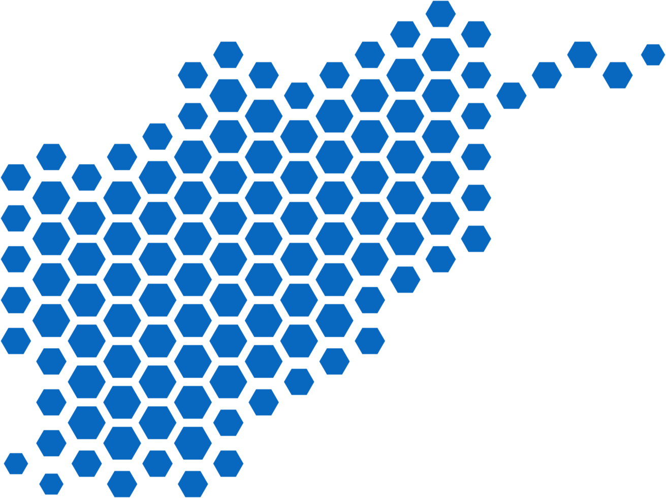 hexagon shape afghanistan map. png