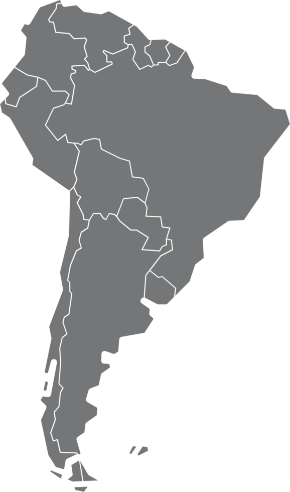 drawing of south america map. png