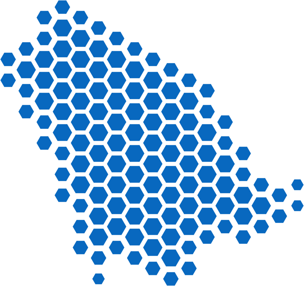 hexagon shape saudi arabia map. png