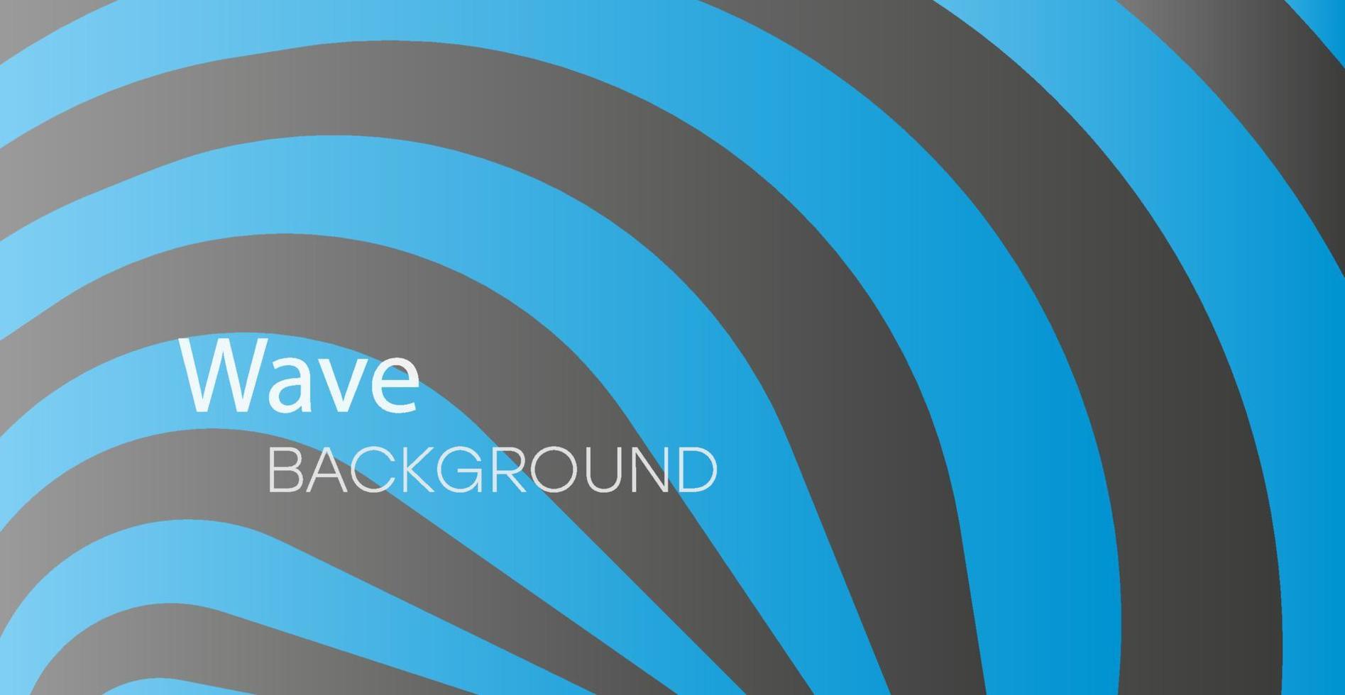 Abstract wavy background. Blue and black waves abstract banner design. Elegant wavy vector background.