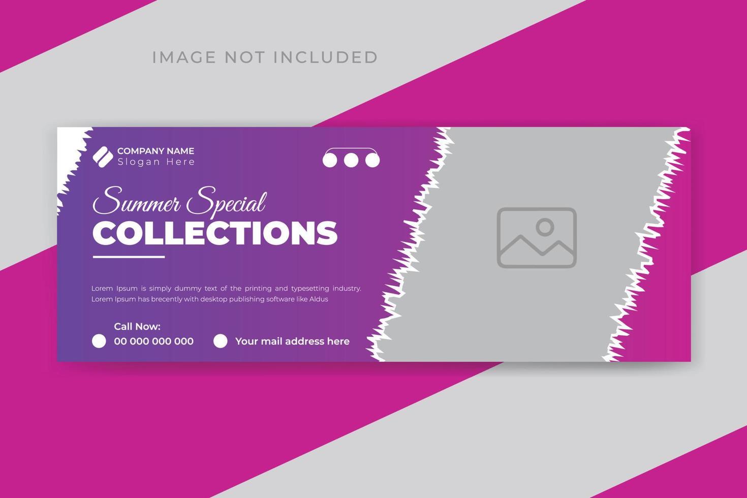 Fashion sale social media banner or web banner template vector