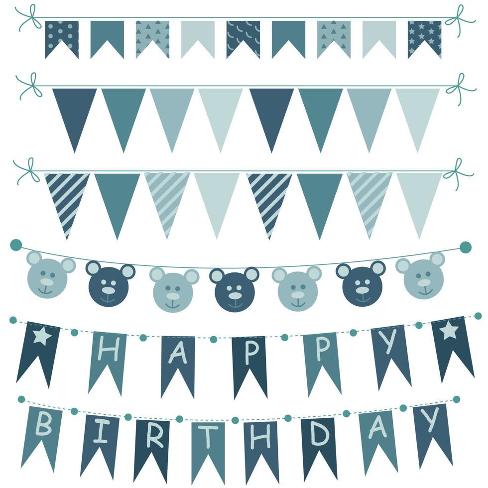 vector decor for happy birthday celebration