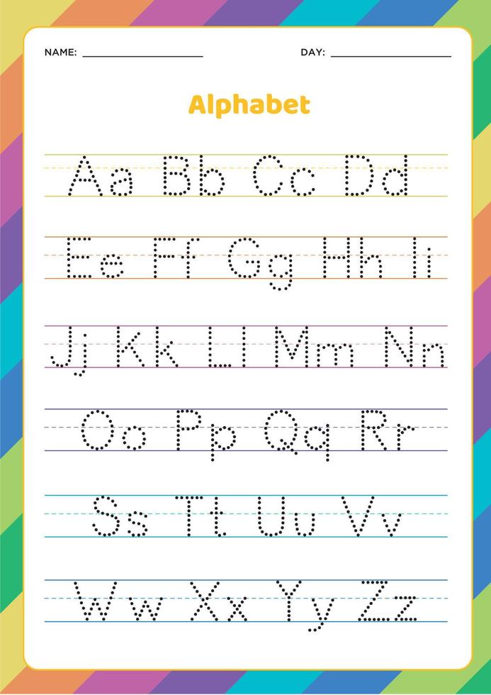 Learn alphabet. ABC game. Vector illustration.