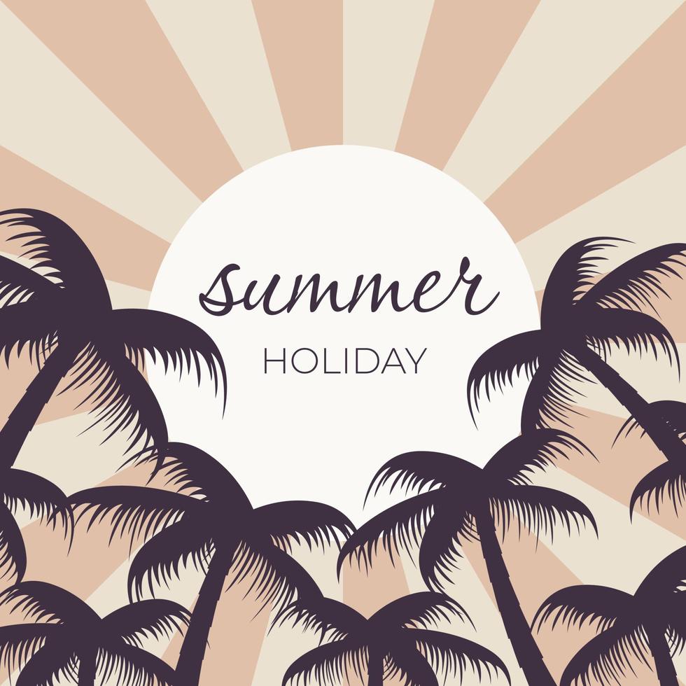 summer holiday background vector