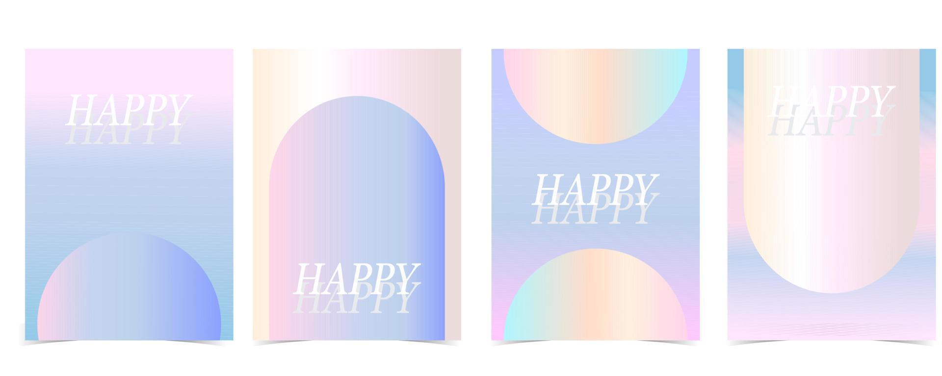 arco iris pastel antecedentes con y2k estilo vector