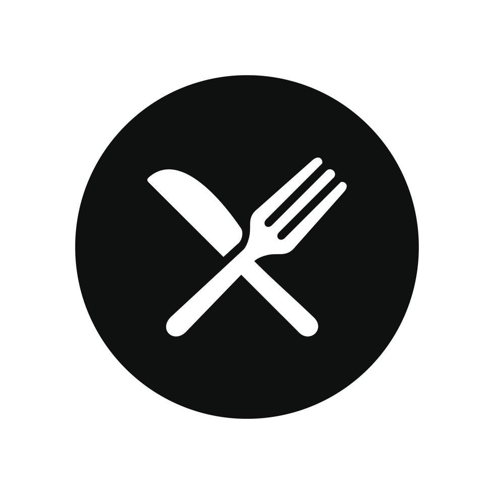 Fork and knife, restaurant, eat icon vector