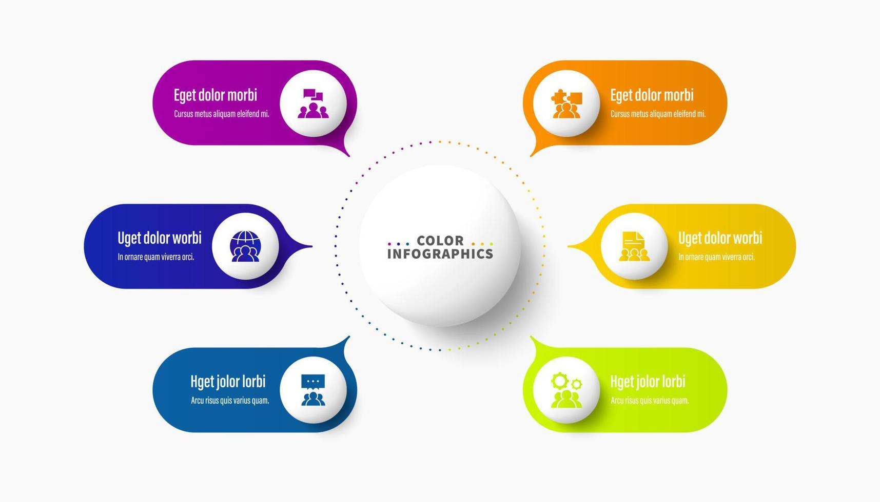 Infographic diagram Page template with four steps or parameters, the scheme of the process. EPS 10 vector