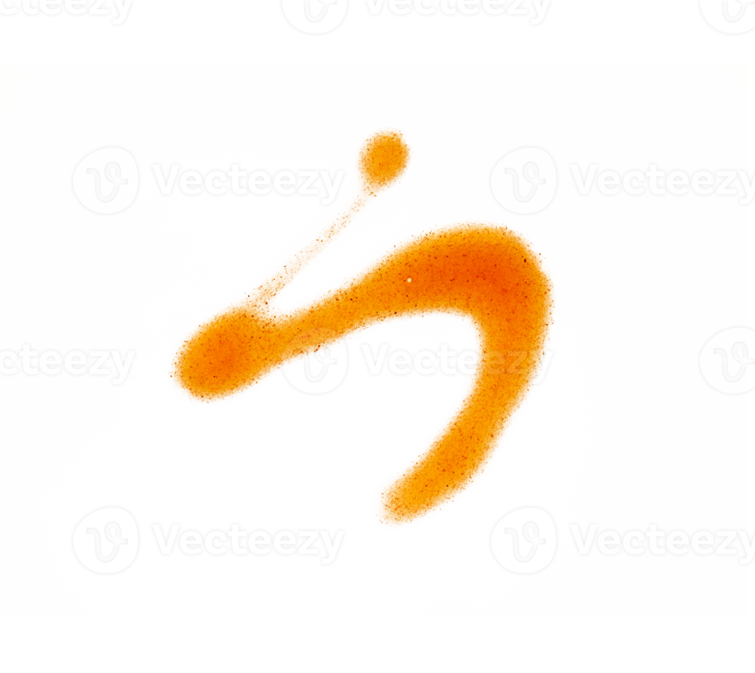 Splatter of hot sauce isolated element png