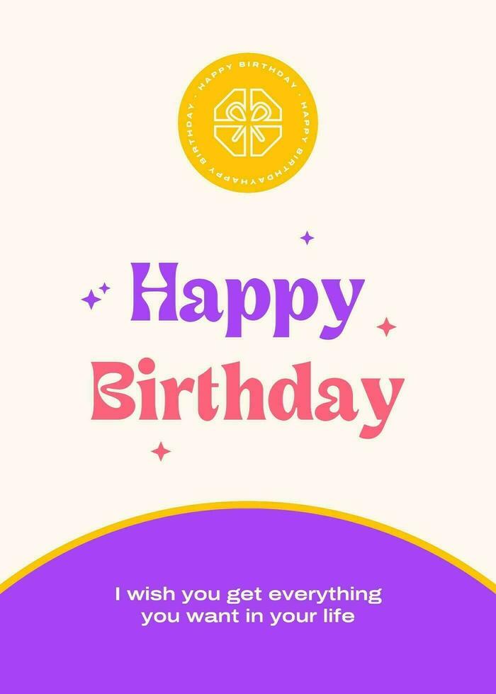 Birthday 5x7 Greeting Card Template