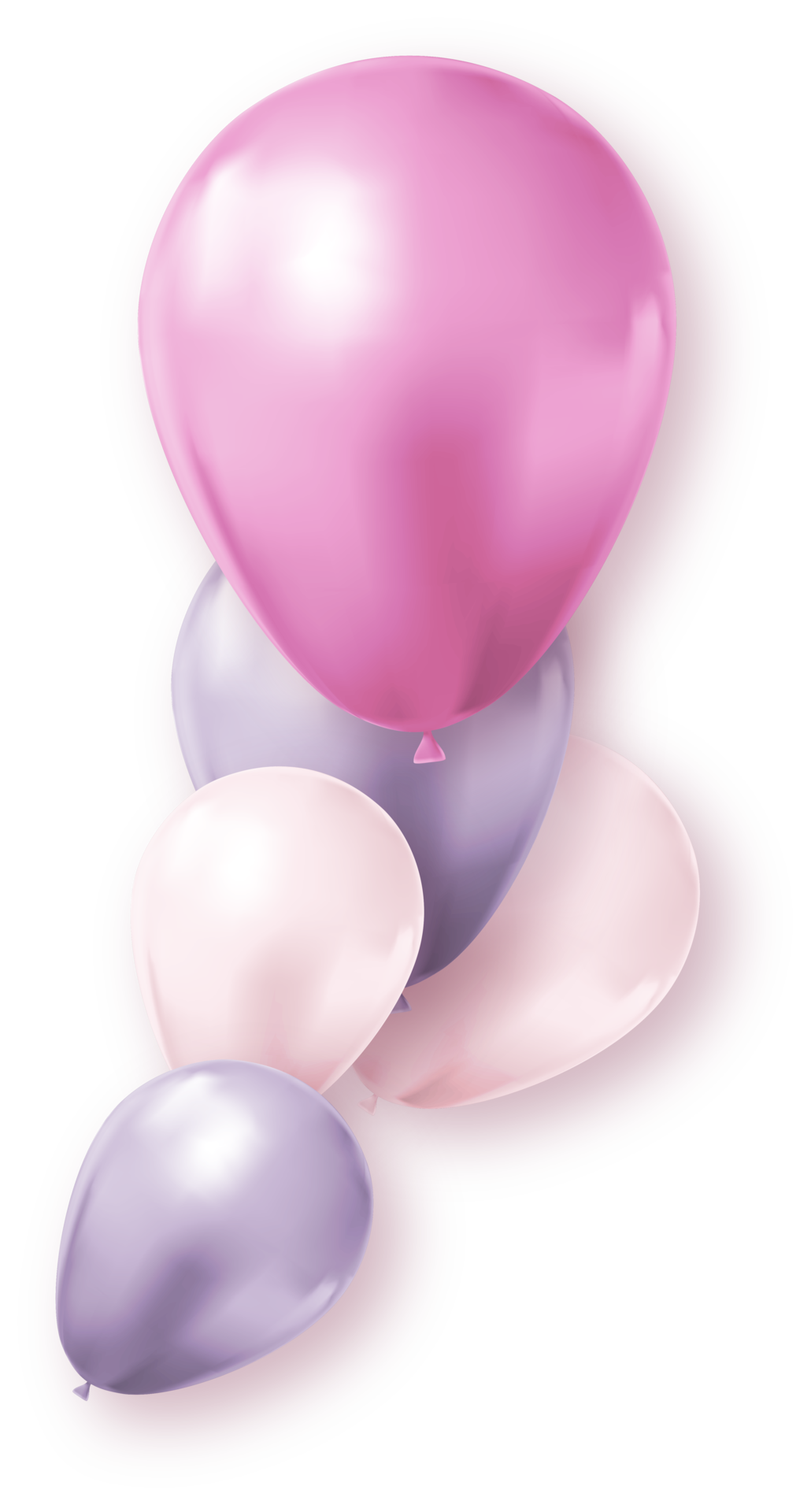 Party holiday balloons with shadow 23207253 PNG
