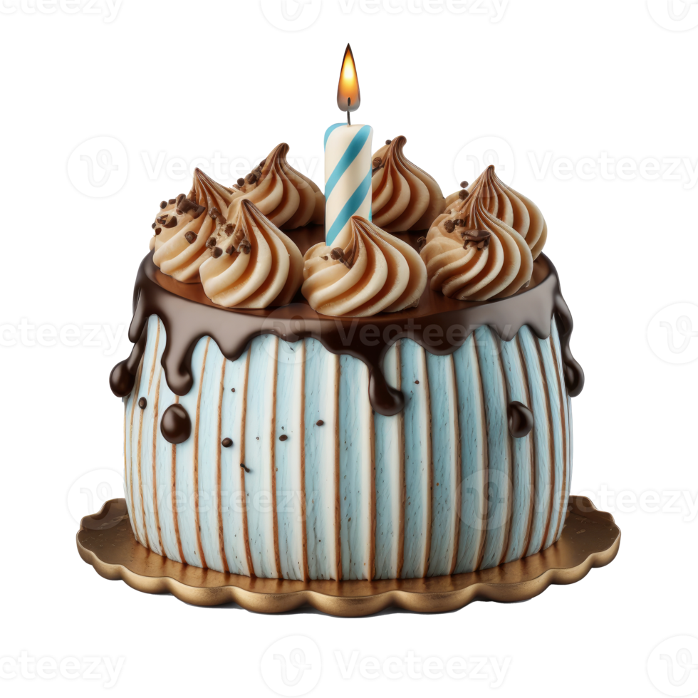 Happy Birthday background with cake. png