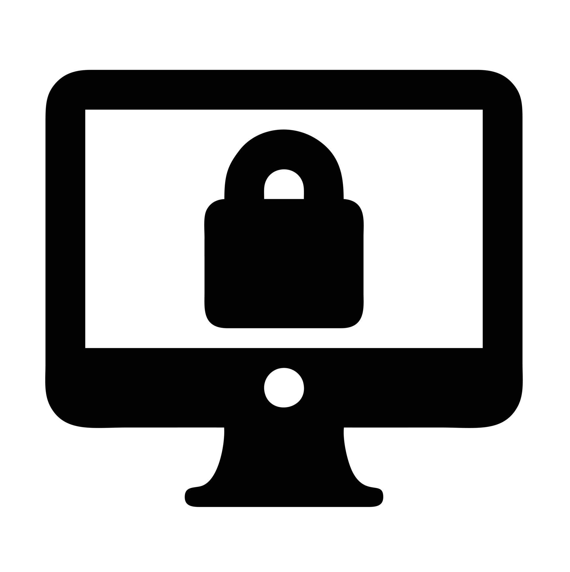 Lock security icon symbol vector image. Illustration of the key secure