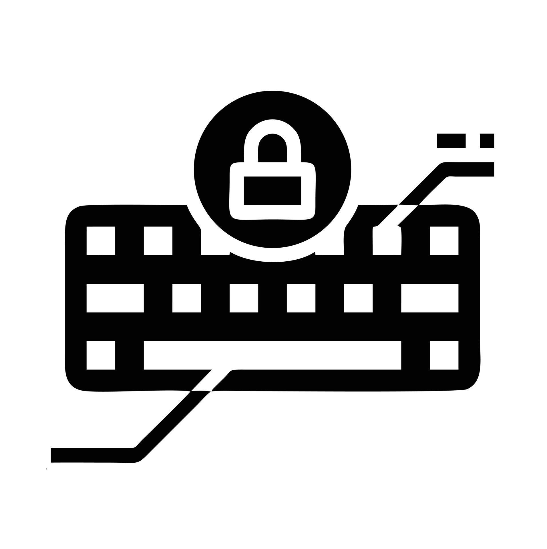 Lock security icon symbol vector image. Illustration of the key secure